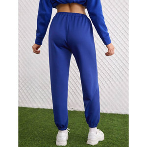2024 haut tendance femmes coupe ajustée pantalon de survêtement respirant ample coton polaire survêtement cordon léger hiver Leggings nouveau - Product Image 6