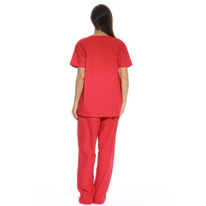 Tenue Médicale Anti-rides Respirante Unie Vintage Grande Taille pour Infirmières – Uniforme d'Hôpital Léger et Élastique, Modèle 2-en-1 - Product Image 2