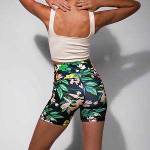 Pantalones cortos deportivos de Yoga para mujer, pantalones cortos de cintura alta con cordón para glúteos de melocotón, pantalones cortos deportivos de secado rápido para correr al aire libre - Product Image 2