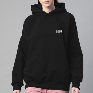 เสื้อฮู้ดแขนยาวแบบสวมหัวสำหรับผู้หญิงเสื้อฮู้ดแขนยาวสั่งตัด - Product Image 1