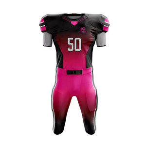 Nouvel uniforme de football américain respirant à manches courtes, 100 % polyester, personnalisable, fabriqué au Pakistan - Product Image 1