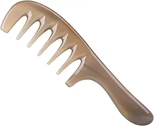 Excelente design chifre cabelo pente best selling Buffalo Horn Comb Para Cabelo vir para as mulheres a Preço de Atacado