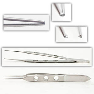 Fórceps Bishop Harman Iris de la mejor calidad, fórceps rectos de instrumentos quirúrgicos para el ombligo, fórceps de acero inoxidable - Product Image 5