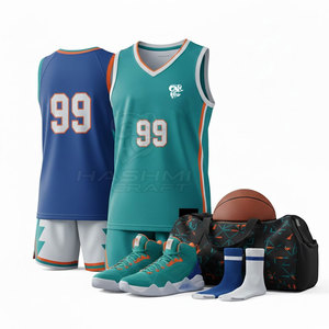 Tenue de basketball en tissu mesh durable pour hommes et garçons, conçue pour la flexibilité, le confort et les activités sportives quotidiennes - Product Image 3