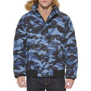 Veste d'hiver décontractée pour homme avec capuche en fausse fourrure, vêtements d'extérieur tendance urbaine, manteau d'hiver en fausse fourrure à capuche pour homme, design de créateur - Product Image 1