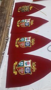 หมวกแก๊ปรักบี้สีแดงปักด้วยทองหมวกรักบี้โลโก้ตามสั่ง - Product Image 3