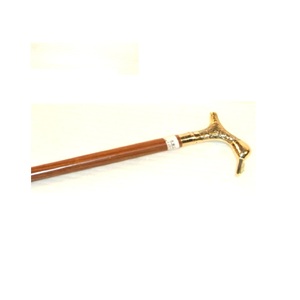Traditional Brass Finished Style Designer Antique Brass Handle <b>Horse</b> Design Wooden Walking <b>Stick</b> with Luxury Design Cane <b>Stick</b> - Product Image 4