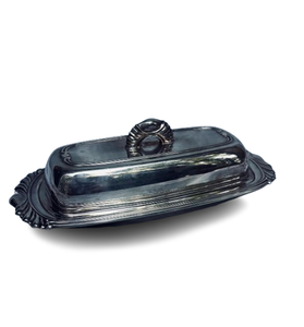 Beurrier fini brillant Ustensiles de cuisine Rangement de comptoir Plats et assiettes Beurrier moderne en acier inoxydable - Product Image 2