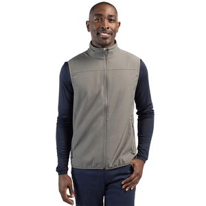 Chaleco casual softshell para hombre, cortavientos, ligero, para golf, con bolsillos, forro polar suave, sin mangas. - Product Image 4