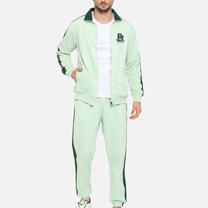 Vente en gros Veste personnalisée Pantalon de survêtement Polyester Coton Survêtement Costume pour homme Pantalon personnalisé pour homme Qualité réfléchissante Vêtements pour homme - Product Image 1