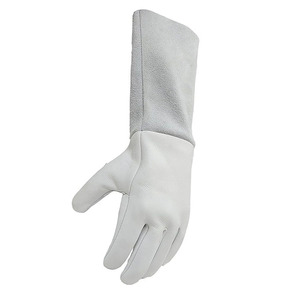 Meilleur prix du fabricant Gants de soudage de haute qualité avec étiquette personnalisée Conception unique pour la protection des mains et des bras Nouvelle arrivée - Product Image 3