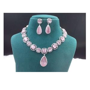 Ensemble de bijoux en pierre AD élégante de haute qualité pour les fêtes et les mariages - Product Image 1