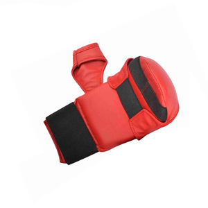 Gants de karaté imprimés avec logo personnalisé Gants de pratique en cuir à quantité minimale de commande basse avec votre propre conception pour les arts martiaux et la boxe - Product Image 2