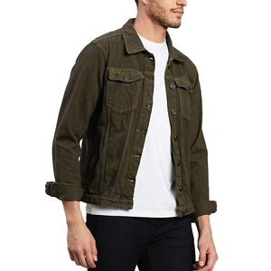 Chaqueta Vaquera para Hombre con Tela y Estampado Personalizados, Chaqueta Vaquera Ligera y Transpirable de Alta Calidad para Hombre - Product Image 3