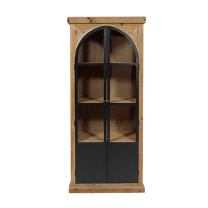 Vitrina de madera y metal reciclada Garance - Product Image 1