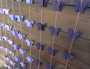 Lot de 5 guirlandes papillon 3D pour anniversaire de fille, décor de baby shower ombré, décoration murale papillon pour fille - Product Image 3