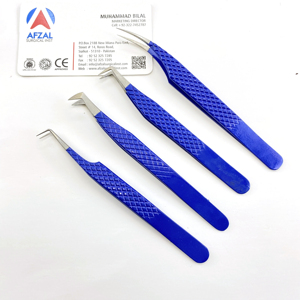 Pinzas doradas 2025 con Bota gruesa, punta de fibra de acero inoxidable de grados para extensión de pestañas de cejas, características de etiqueta privada - Product Image 3