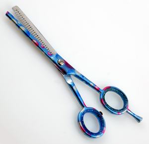 Tijeras de Peluquería Profesionales KOUNAIN, Acero Inoxidable 4Cr13, Diseño Azul, Recubrimiento de Color, para Cortar el Cabello, No Plegables, para Diestros - Product Image 4
