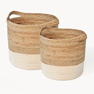 Jardinière en jonc de mer Panier Pots de plantes naturelles Conteneurs Décor incroyable Jardinière Donner un aspect naturel attrayant Votre maison et votre jardin - Product Image 2