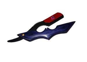 Rasoir de barbier à pince sécurisée à vis réglable avec poignée de chauve-souris à lame parfaite - Product Image 2