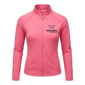 Unisex Athletic Yoga Jacket with Full <b>Zip</b> Design <b>Hooded</b> Custom Logo for Gym Workout Running Fitness Outdoor Sports Activities - Product Image 1