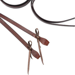 Rênes fendues en cuir lourd Ranch 5/8 "x 8 'Rênes de cheval occidental lourdes de qualité supérieure cassées en cuir souple Rênes Grip - Product Image 6