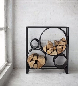 Home Craft Exports High Quality Low Price Fireplace Accessories Metal <b>Log</b> Holder Firewood Rack Modern Outdoor Firewood <b>Log</b> Rack - Product Image 5