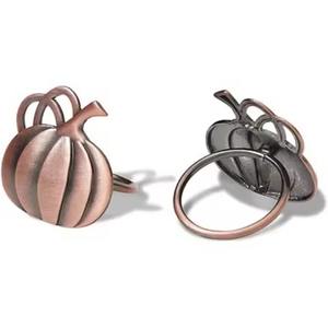 Anillos de Servilleta con Diseño de Calabaza para Decoración de Banquetes de Boda, Forma Ovalada, Decoración de Mesa de Comedor de Restaurante - Product Image 1