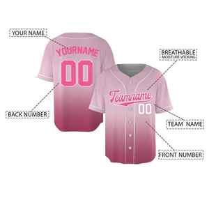 Camiseta de Béisbol Deportiva de Secado Rápido, 100% Poliéster, Personalizable con Nombre de Equipo, Venta al Por Mayor OEM/ODM - Product Image 3