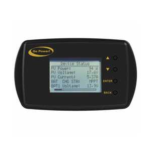 Control remoto digital Go Power GP-RVC-R para controlador solar GP-RVC-10 y 30 con cable de 25 pies - Product Image 1