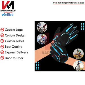 Gants de moto personnalisés avec protection des jointures, respirants, antidérapants, compatibles écran tactile, équipement de conduite en gros - Product Image 5