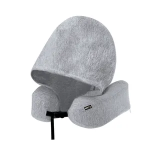 Cuscini da Viaggio Sostenibili RPET Dolking con Design a Cappuccio per un Viaggio Confortevole - Product Image 1