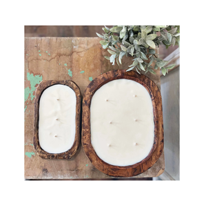 Productos calientes Tazón de masa de madera de acacia Decoración de mesa de velas Granja Regalo único Tazón de vela hecho a mano - Product Image 6