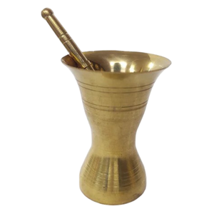 ครกทองเหลืองและสากพร้อมสลักขัดเสร็จสำหรับเครื่องบดกาแฟและเครื่องเทศด้วยมือเครื่องครัว - Product Image 6