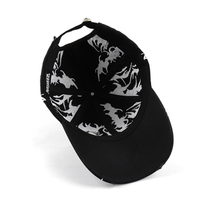 Casquettes de baseball à visière incurvée à 5 panneaux, style personnalisé, broderie complète, style hip-hop, casquettes snapback tendance pour hommes et femmes - Product Image 5