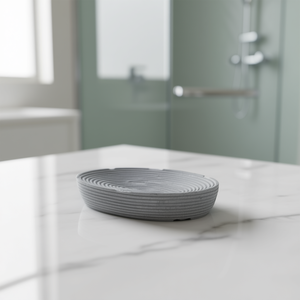 Jabonera independiente Gedy Gemini a rayas GM11 08 14.4x9.8x2.8cm en color gris - Product Image 3