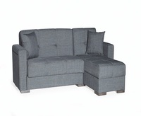 Juego de Sofás de Esquina, Superventas, Lujoso, Moderno, Nórdico, con Almacenamiento, Cojín, Sofá Cama de Tres Plazas, Estructura de Madera Maciza, Cubierta de Tela