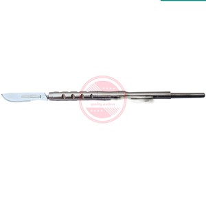 Mango de bisturí quirúrgico de acero inoxidable Hoja con logotipo personalizado hecha de metal - Product Image 6