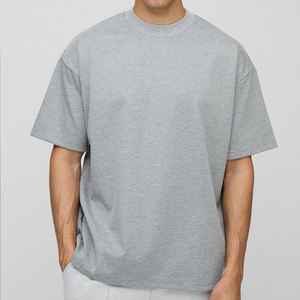 T-shirt pour homme de qualité supérieure, respirant, coupe ample, manches rondes, coupe ample, 100% coton, streetwear, mode, t-shirts basiques pour homme - Product Image 3