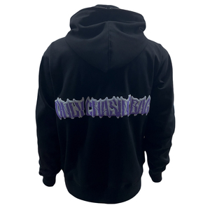 Sudaderas con capucha y cremallera con gráfico y dobladillo crudo para hombre, ropa de calle informal para hombre, lo último en moda, éxito de ventas al por mayor - Product Image 2