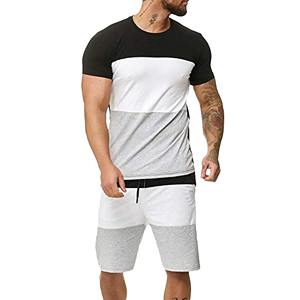 Manufacturer 100% Cotton Fitness <b>T</b>-<b>shirt</b> Set Heavyweight Unisex High Quality Custom Screen Print <b>Shorts</b> <b>and</b> <b>Men</b> <b>t</b> <b>Shirt</b> Set - Product Image 5