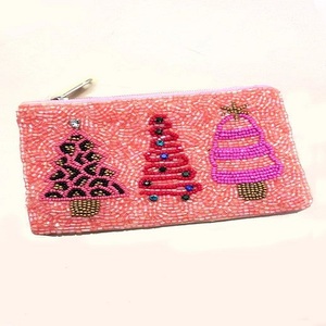 Fashion Seed Beads Embroidered Coin <b>Pouch</b> Handmade <b>Mini</b> Purse Handmade Seed Beaded Coin <b>Pouch</b> Embroidery Fashion Wallet - Product Image 5