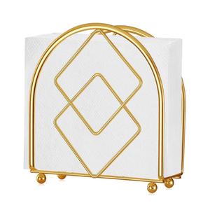 Porte-mouchoirs en fil métallique décoratif fait à la main pour table à manger et salle de bain à la maison avec un design élégant de style minimaliste - Product Image 3