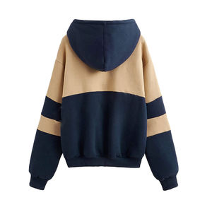 Sweat-shirt à capuche surdimensionné en coton de qualité supérieure avec Logo brodé personnalisé - Product Image 2