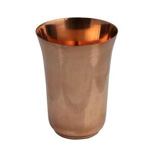 Verre à boire classique en cuivre pur, artisanal, écologique, personnalisable, grande capacité, finition lisse, pour la maison et la cuisine - Product Image 2