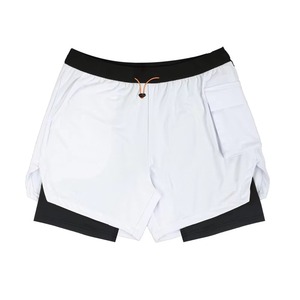 Nuevos pantalones cortos deportivos para hombre, pantalones cortos de malla transpirables de secado rápido para correr y hacer ejercicio, ropa informal de poliéster de Color sólido 2024 - Product Image 6