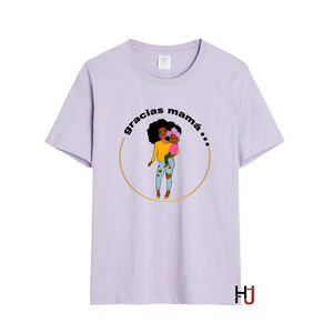 Camisetas Extra Grandes 100% Algodón para el Día de la Madre, Talla XS/XS, Corte Holgado, Estilo Casual, Tela Jersey Transpirable, Decoración con Letras - Product Image 1