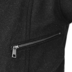 Veste en cuir de mouton de motard de style nouveau avec fermeture éclair personnalisée, prix de gros, fermeture éclair imperméable, vestes en cuir - Product Image 5