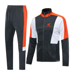 Conjunto de chándal de dos piezas de algodón 100% personalizado para hombre, nuevo diseño, patrón sólido, cuello con capucha, ropa de calle de invierno ecológica - Product Image 2