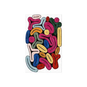 Alfombra de lana viscosa de diseño clásico de lujo hecha a mano, alfombra antideslizante personalizada con bucle para sala de estar, mesa de centro, mesa de comedor - Product Image 6